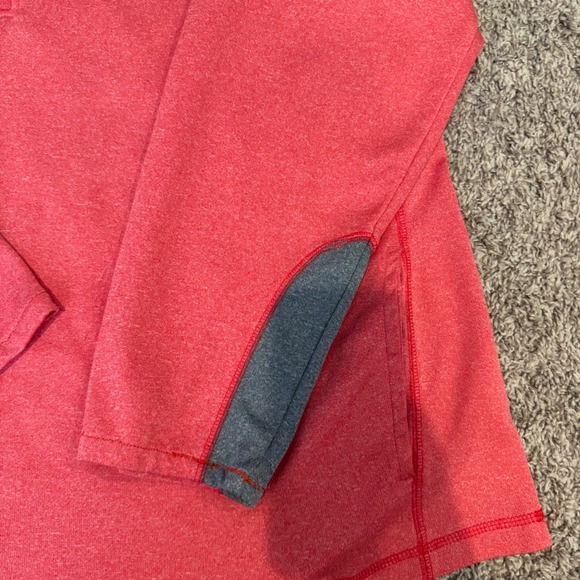 NHL Chicago Blackhawks Pullover 1/4 Zip Up Coral Gray XL/XG Long Sleeve - Picture 3 of 11